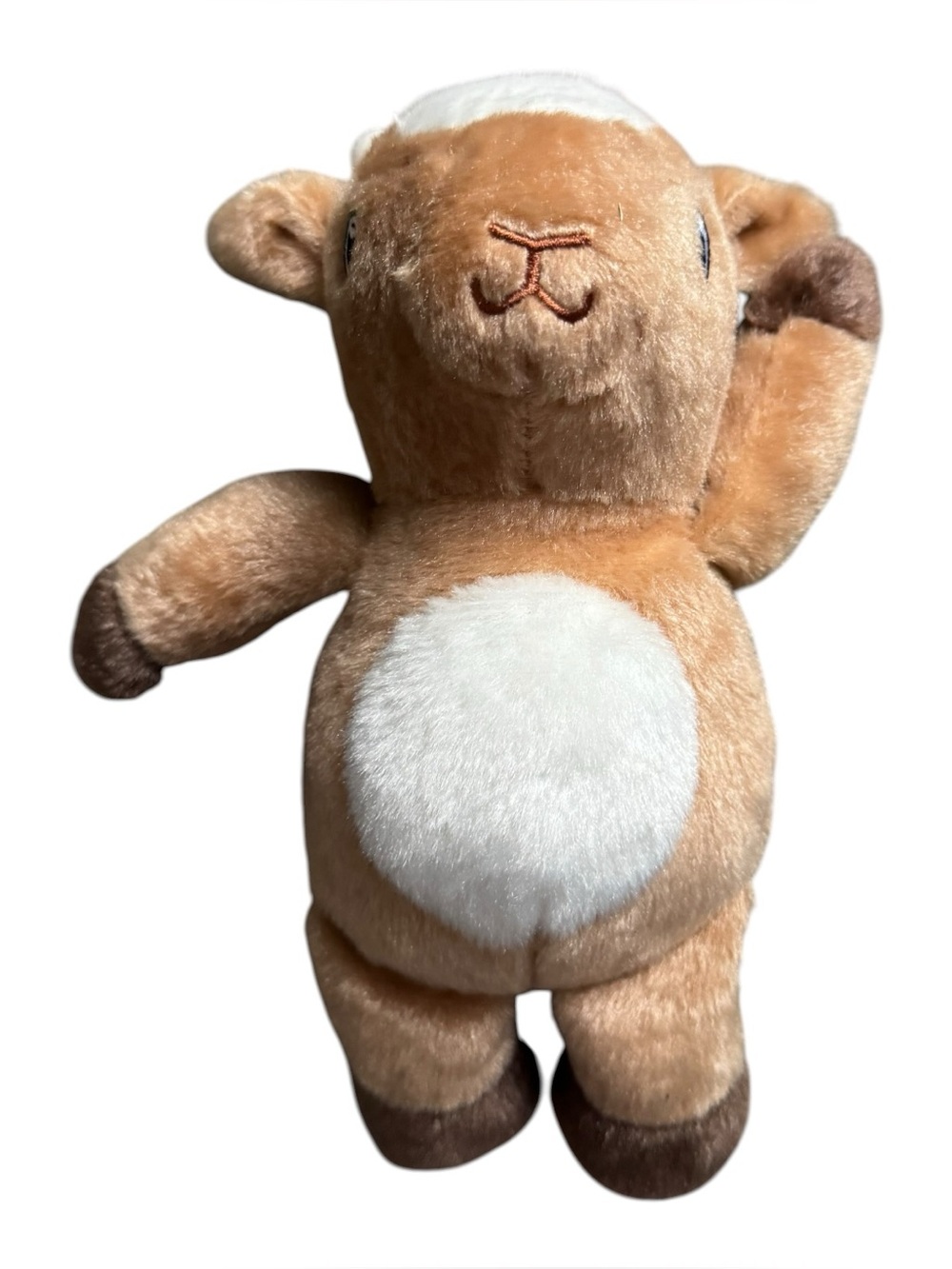 Kinder Ferrero Plush Cow Calf Stuffed Animal Easter Promo Soft Toy Brown Farm